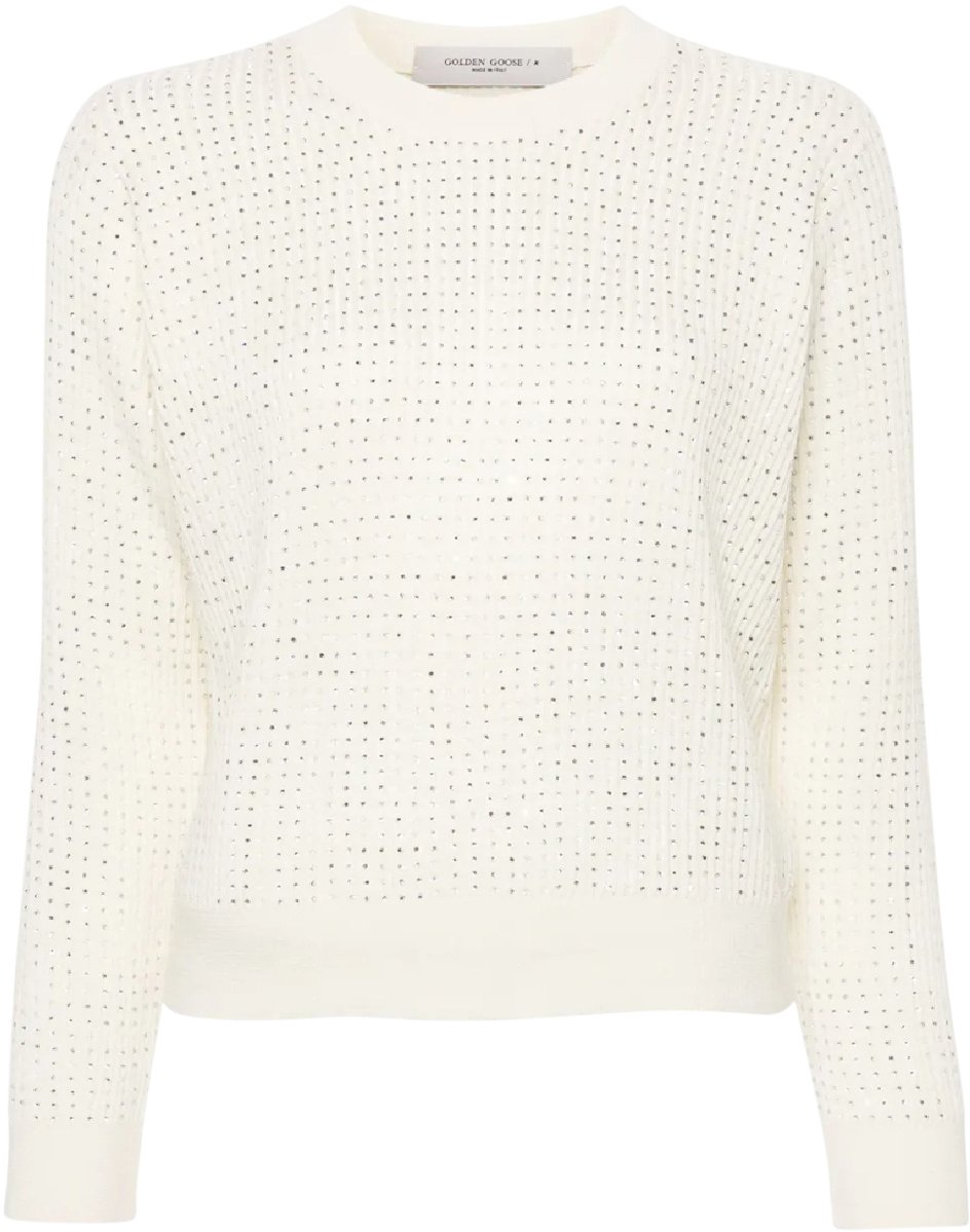 Golden Goose Journey Knit Regular Crewneck Wit