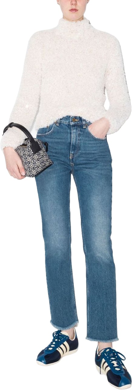 Golden Goose Trousers Blue Blauw