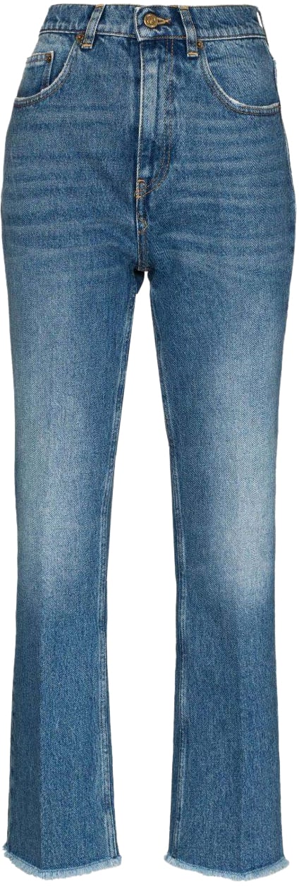 Golden Goose Trousers Blue Blauw