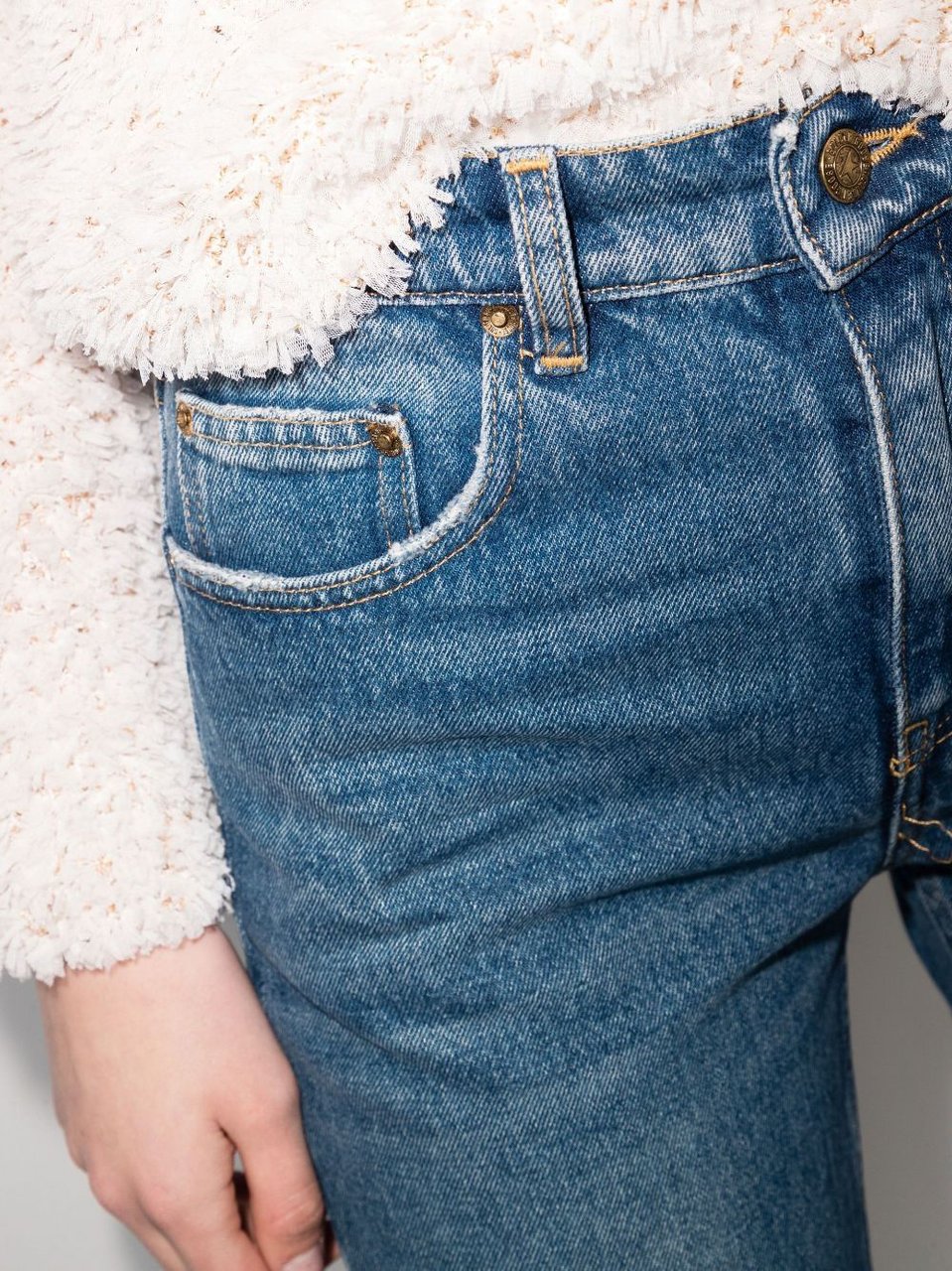Golden Goose Trousers Blue Blauw