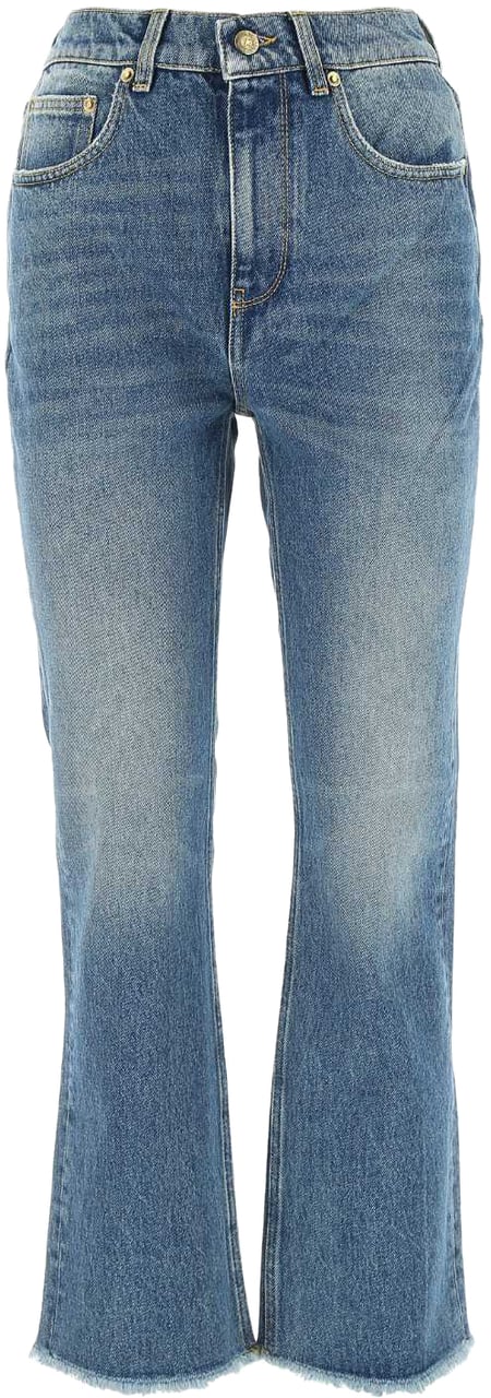 Golden Goose Cropped Flare Jeans Blauw