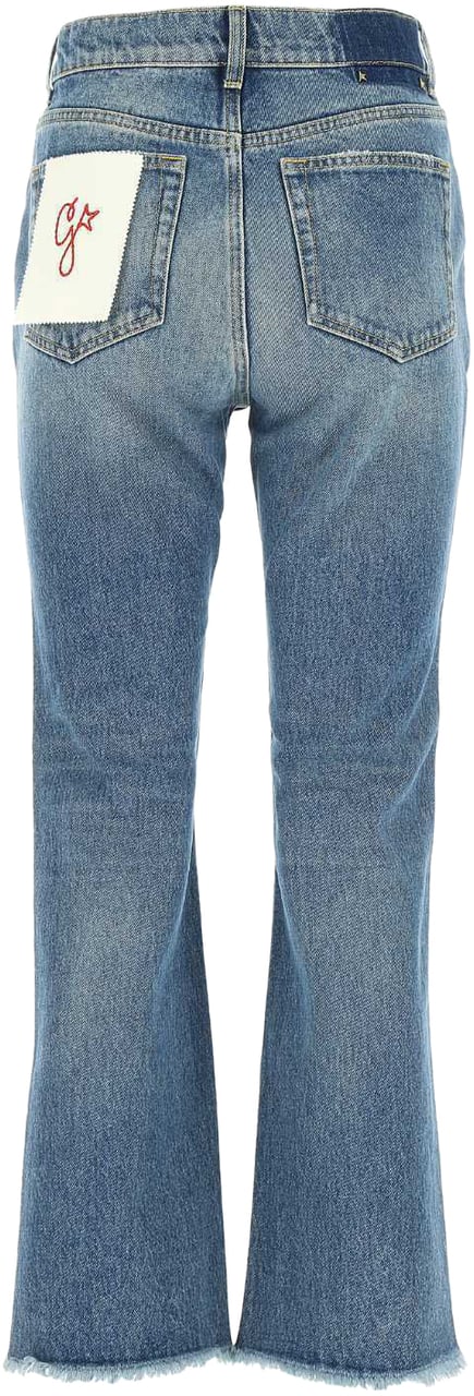 Golden Goose Cropped Flare Jeans Blauw