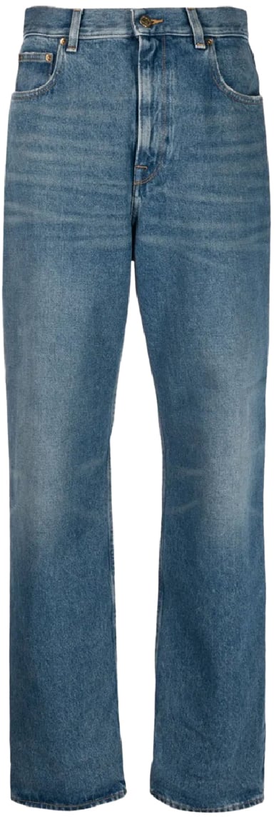 Golden Goose Golden Kim Medium Washed Denim Blauw