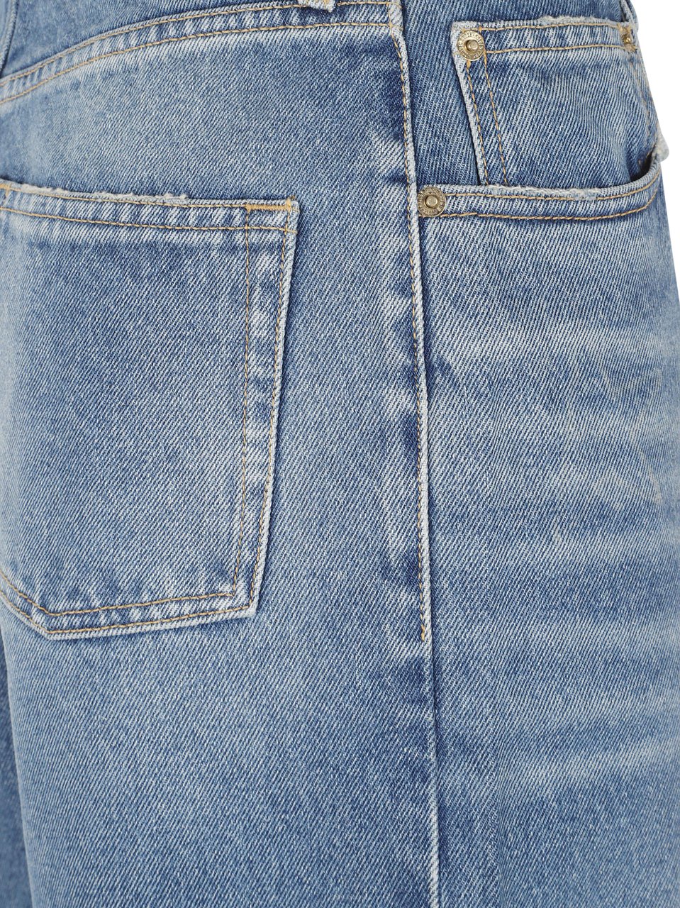 Golden Goose Golden W's Kim Medium Stone Washed Denim Blauw