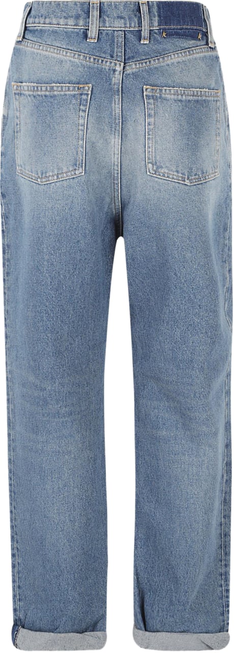 Golden Goose Golden W's Kim Medium Stone Washed Denim Blauw