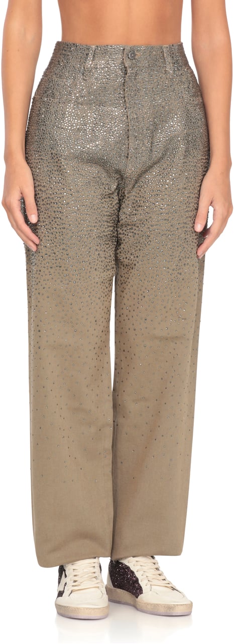 Golden Goose Trousers Brown Bruin
