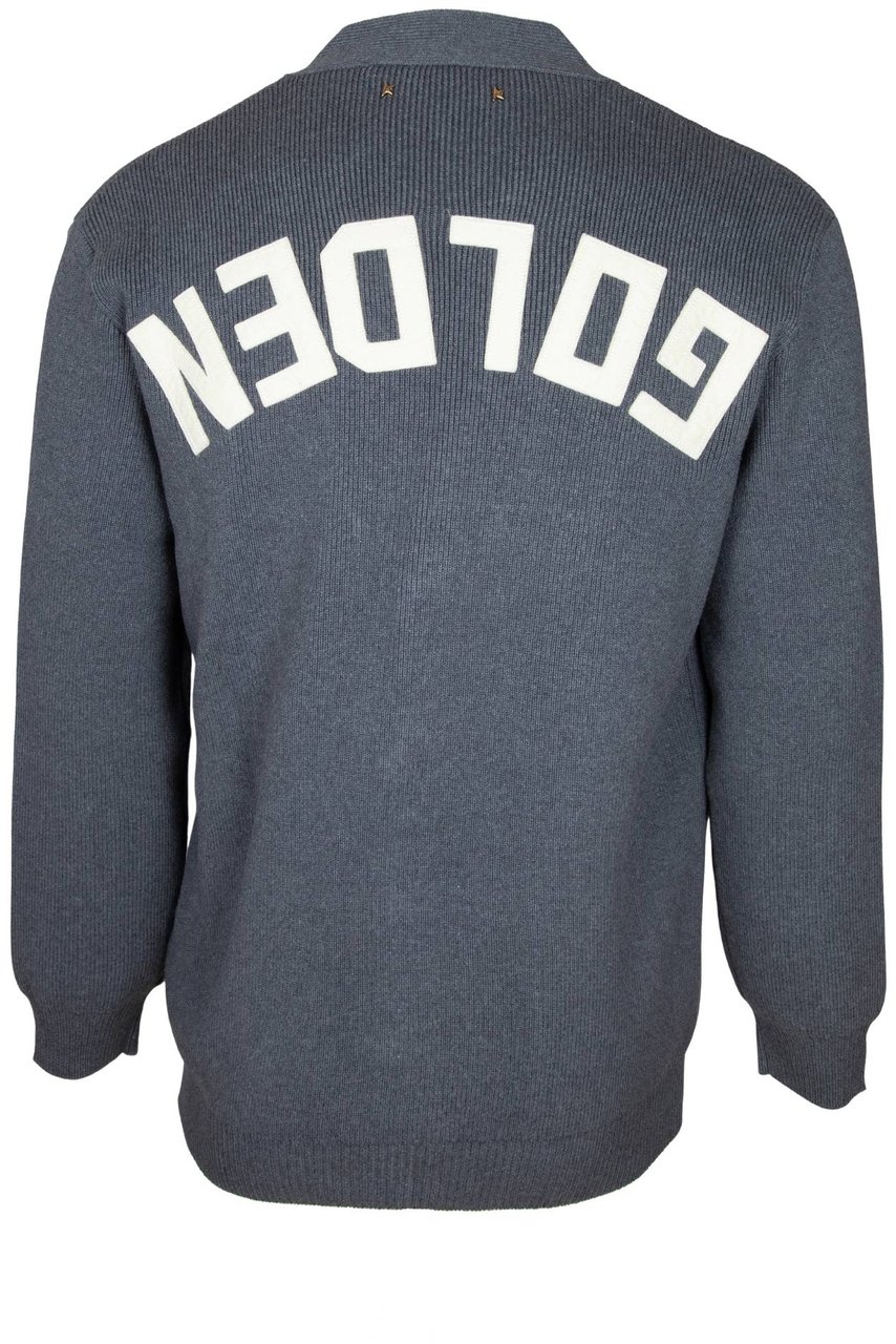 Golden Goose Golden goose cotton cardigan, heather grey Grijs