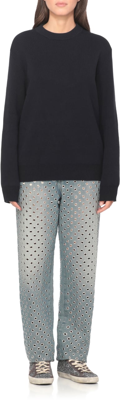 Golden Goose Sweaters Blue Blauw