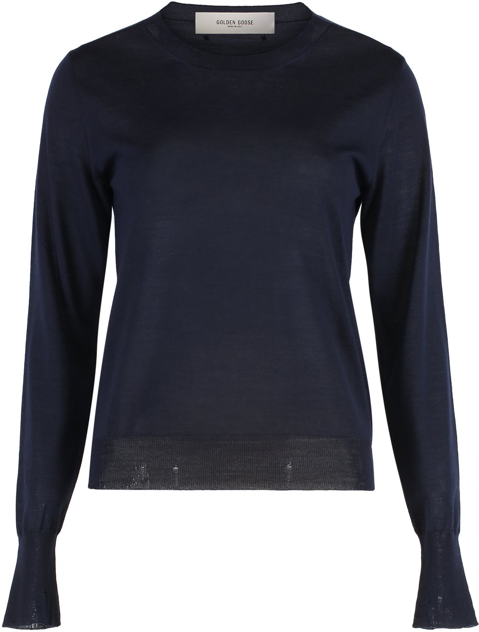 Golden Goose Sweater with round neck in wool Navy