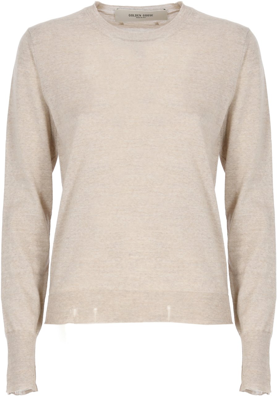 Golden Goose Sweaters Beige Beige