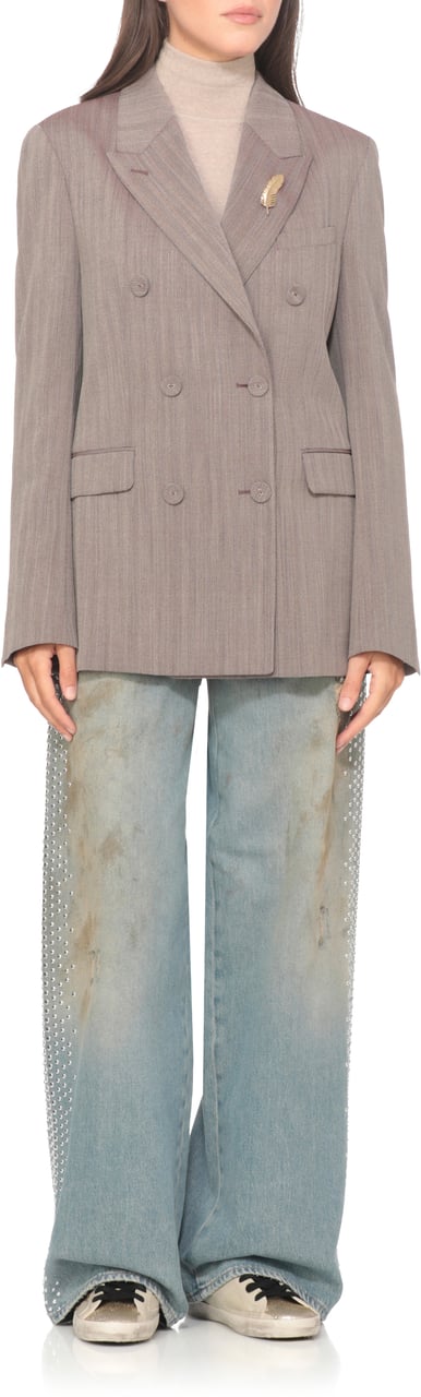 Golden Goose Sweaters Beige Beige