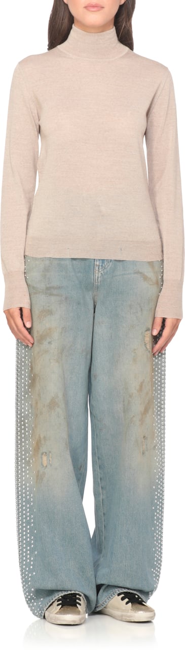 Golden Goose Sweaters Beige Beige