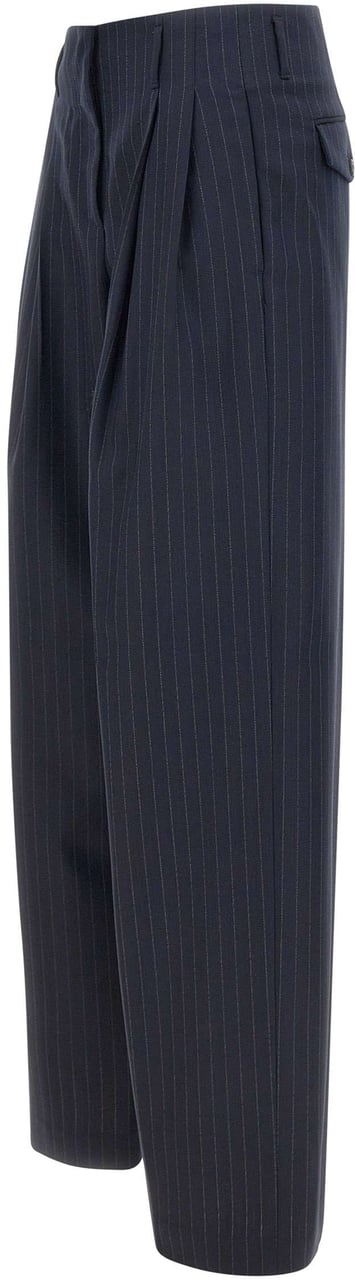 Golden Goose Trousers Blue Blauw