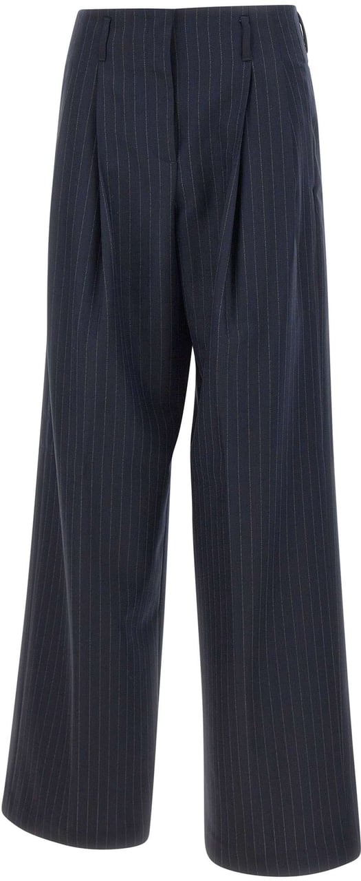 Golden Goose Trousers Blue Blauw