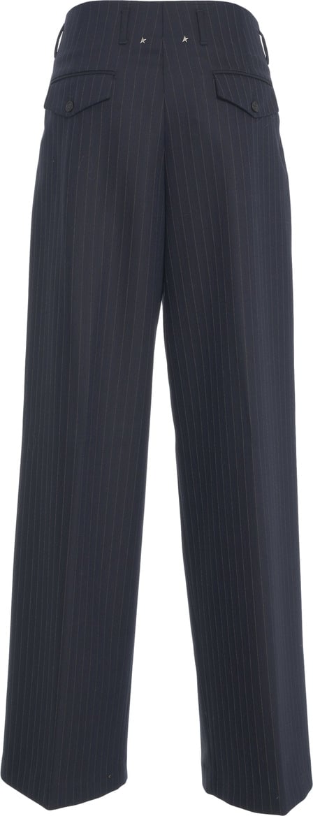 Golden Goose Pinstripe pants 'Flavia' Blauw