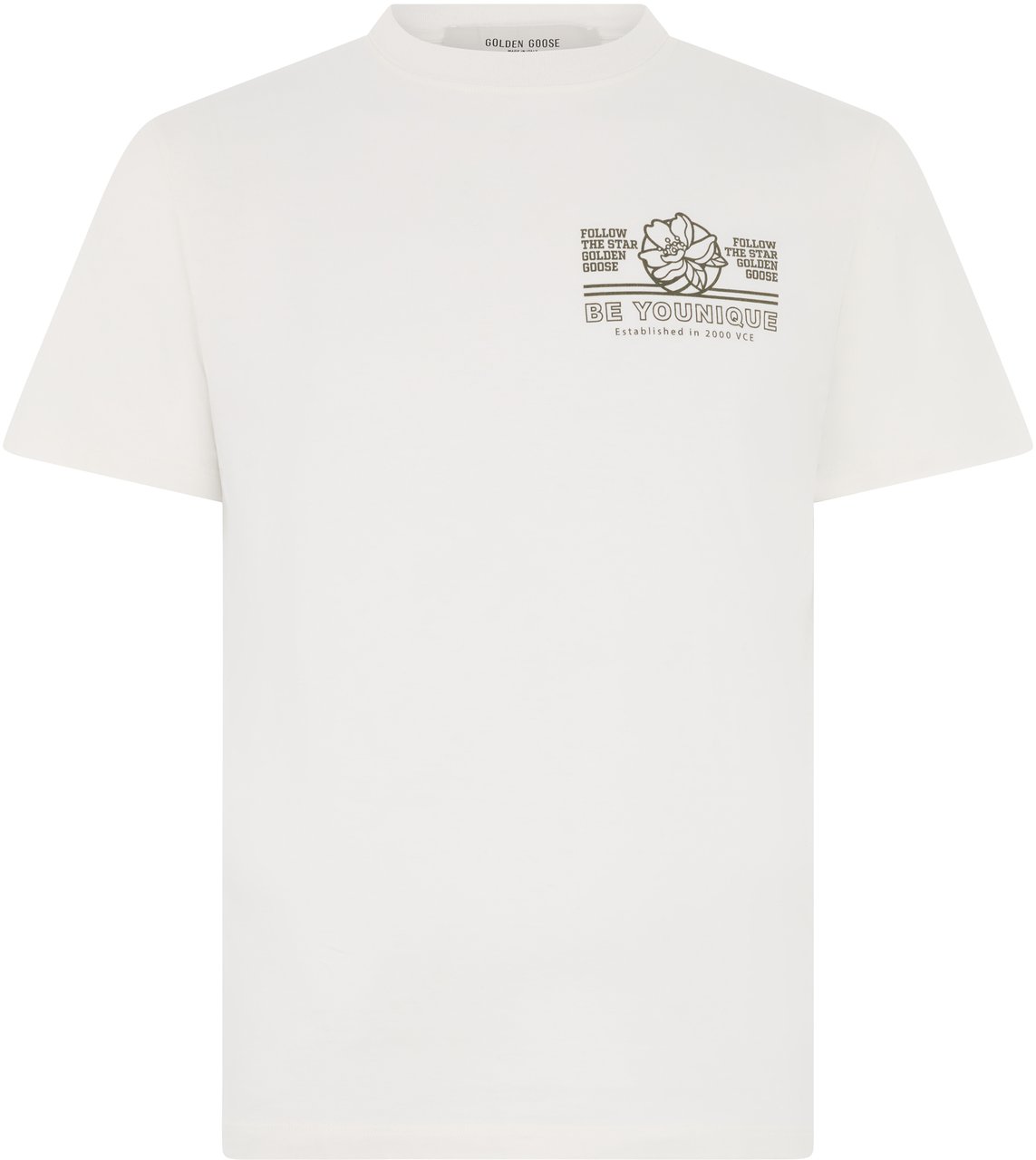 Golden Goose Cotton crew-neck T-shirt Wit