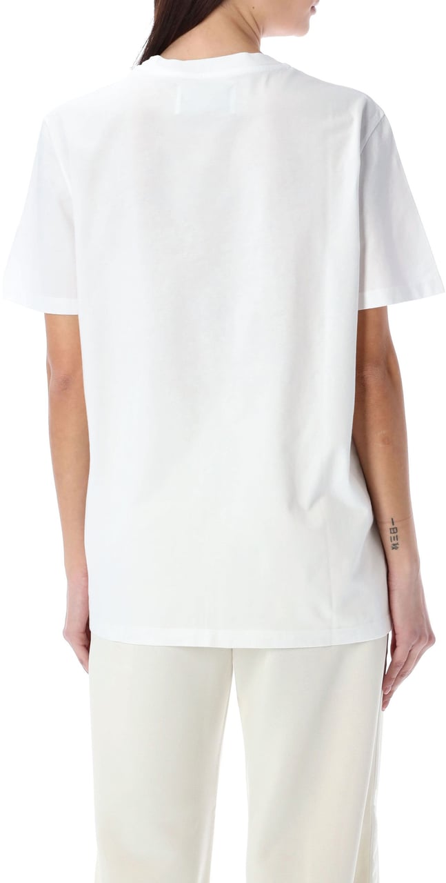 Golden Goose Tshirt Crystal Star Bianco Wit