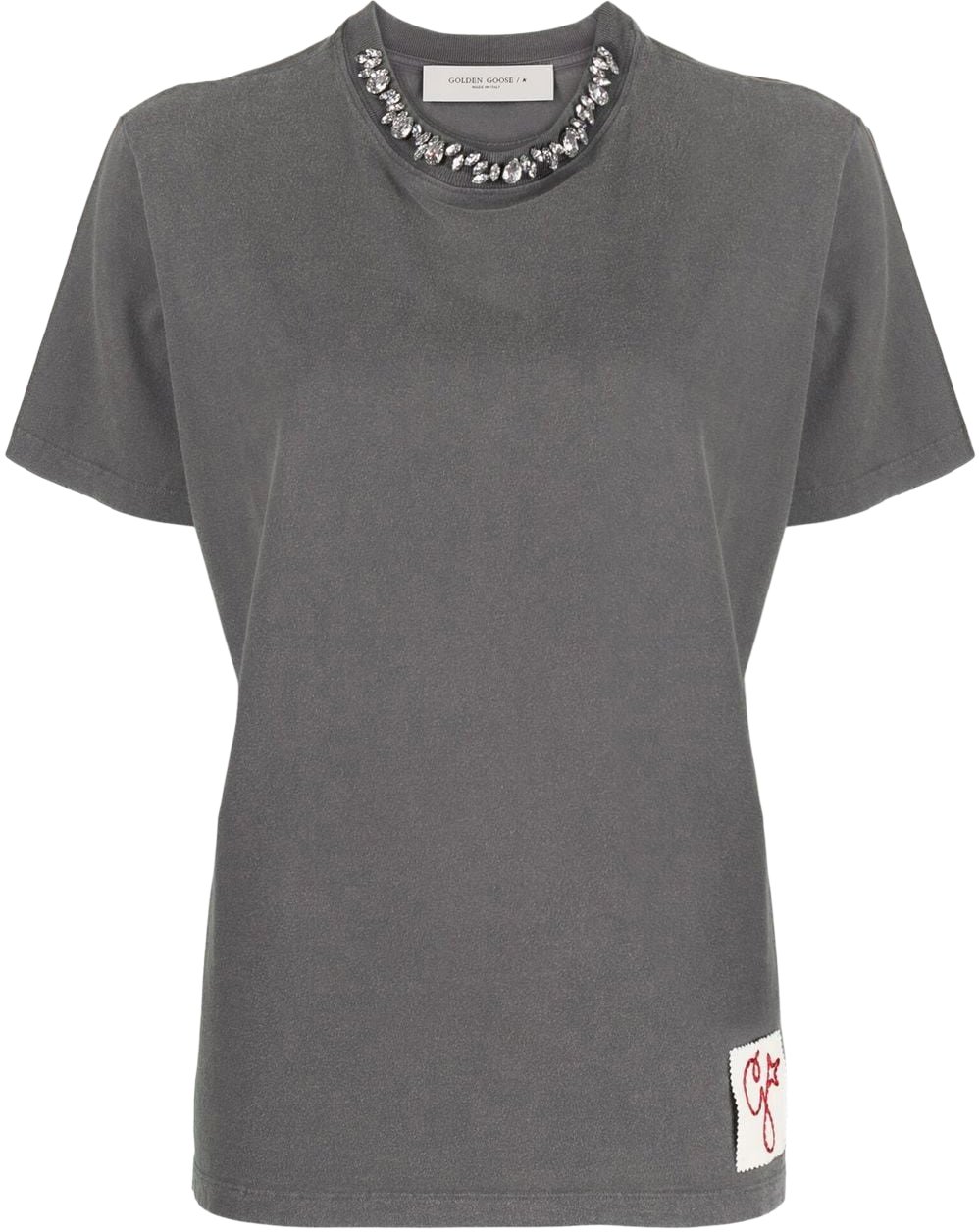 Golden Goose golden regular t-shirt gray Grijs