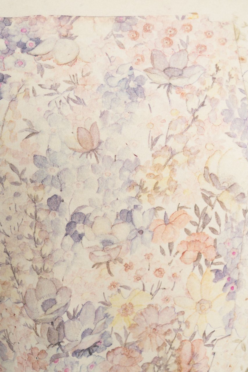 Golden Goose T-shirt with floral print Beige
