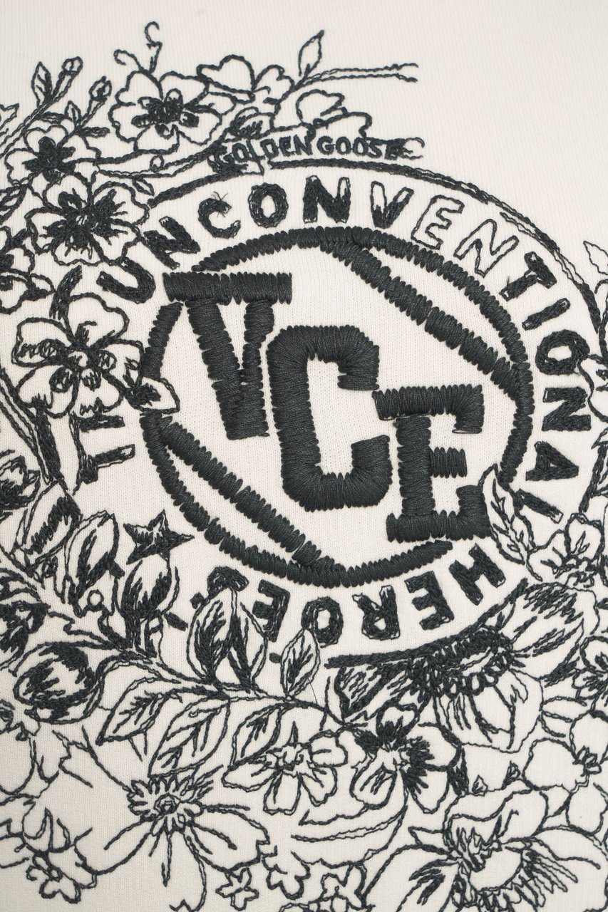 Golden Goose Sweatshirt with logo print Wit