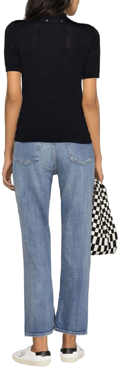 Golden Goose Golden Polo Knit Blauw