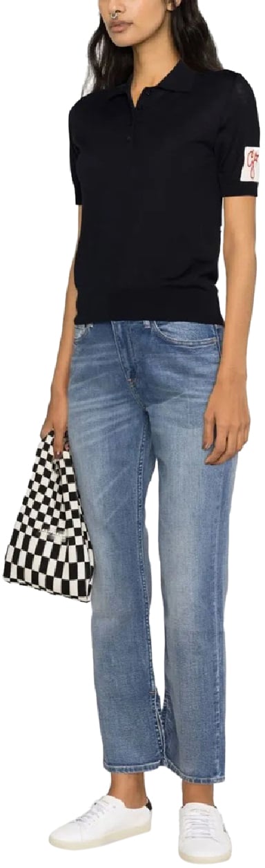 Golden Goose Golden Polo Knit Blauw