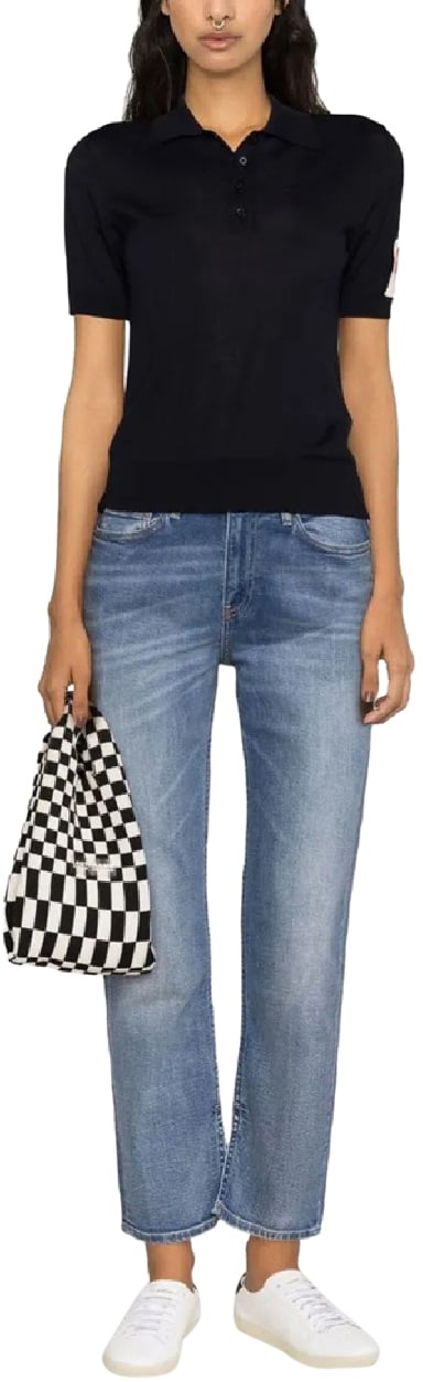 Golden Goose Golden Polo Knit Blauw