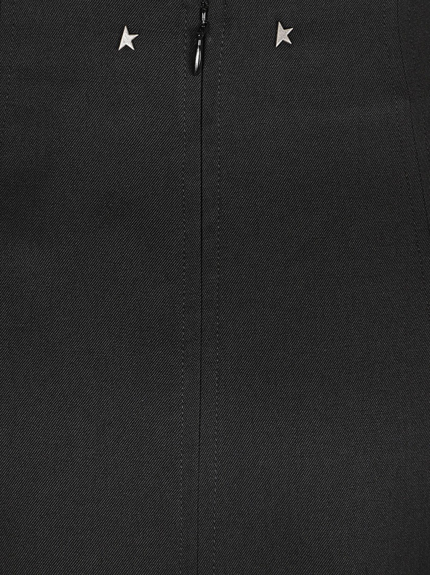 Golden Goose Straight Silhouette Black Skirt Zwart
