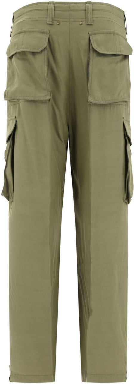 Golden Goose Wide cargo trousers Groen