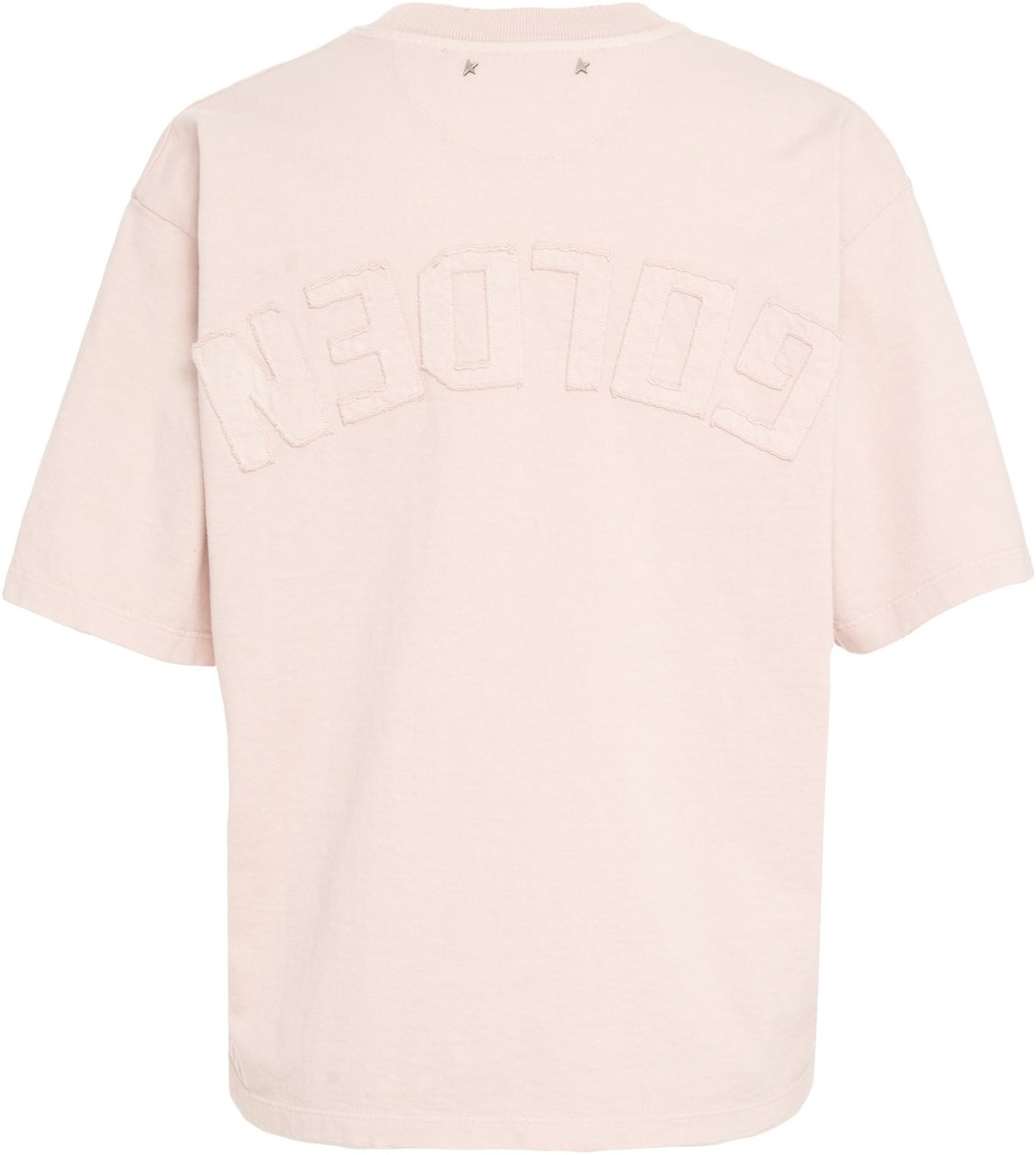 Golden Goose T-shirt with logo Roze