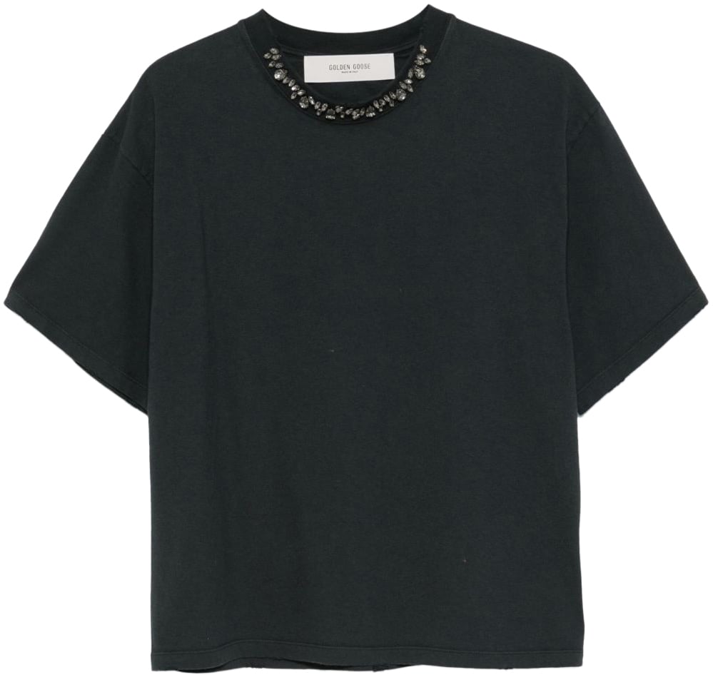 Golden Goose T-Shirts And Polos Black Zwart