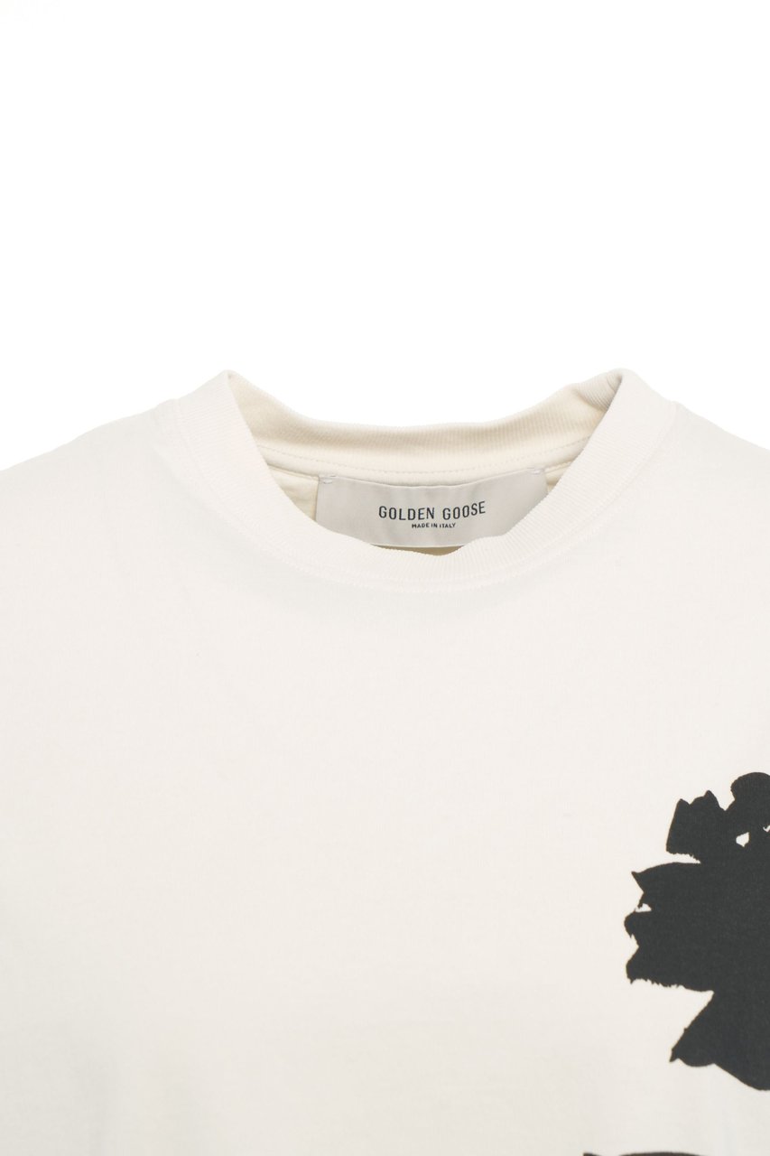 Golden Goose T-shirt with print Wit