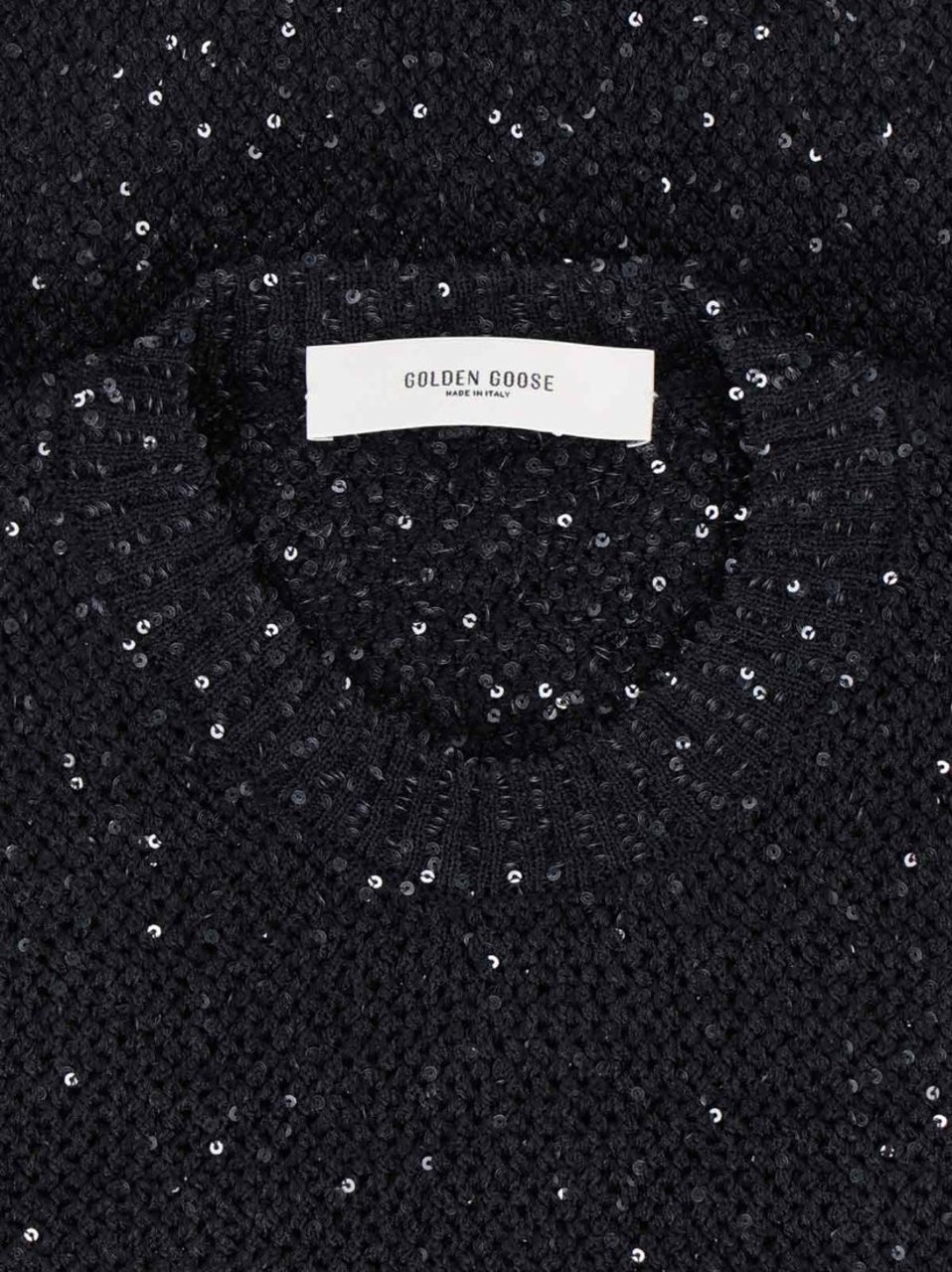 Golden Goose Sequin Knit Tank Top Black Zwart