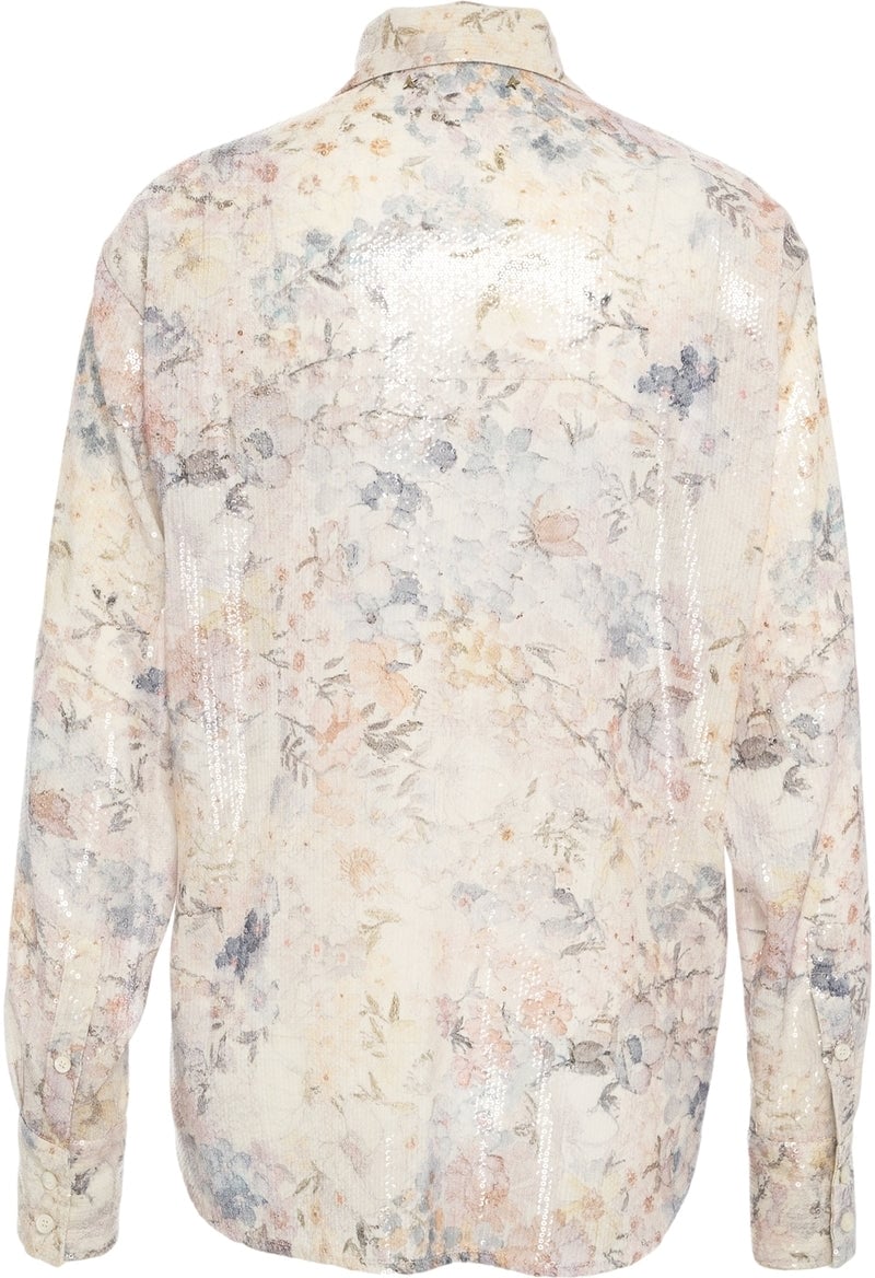 Golden Goose Blouse with sequins and floral print Divers