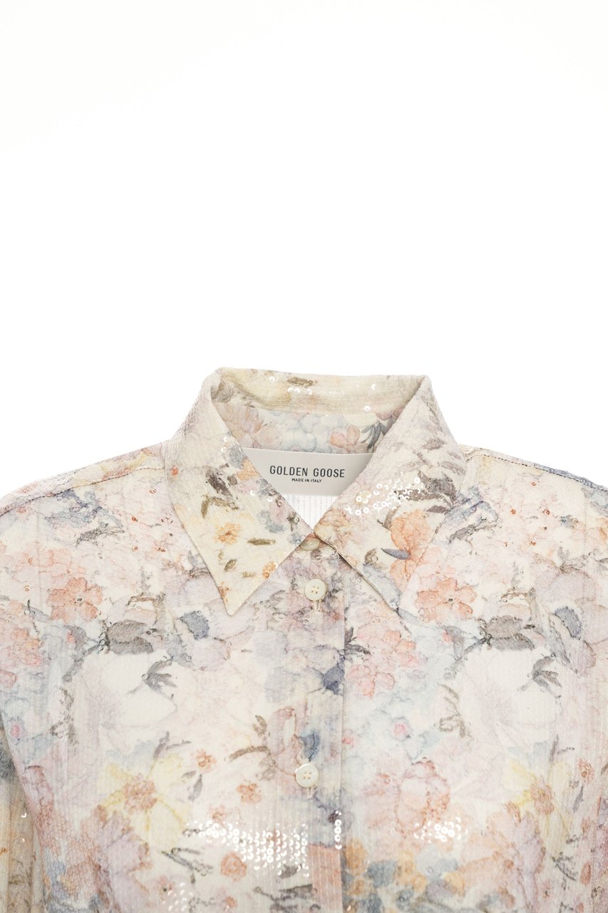 Golden Goose Blouse with sequins and floral print Divers