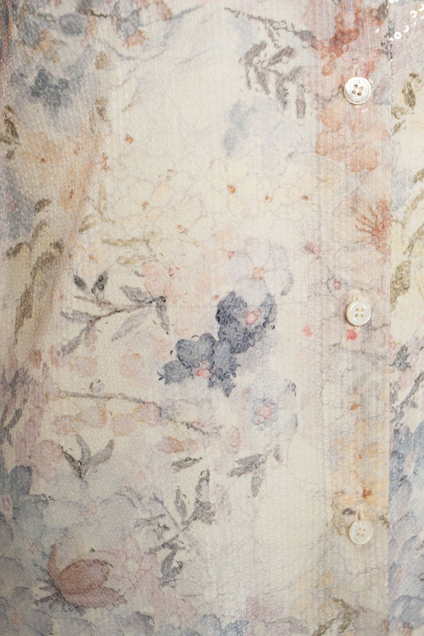 Golden Goose Blouse with sequins and floral print Divers