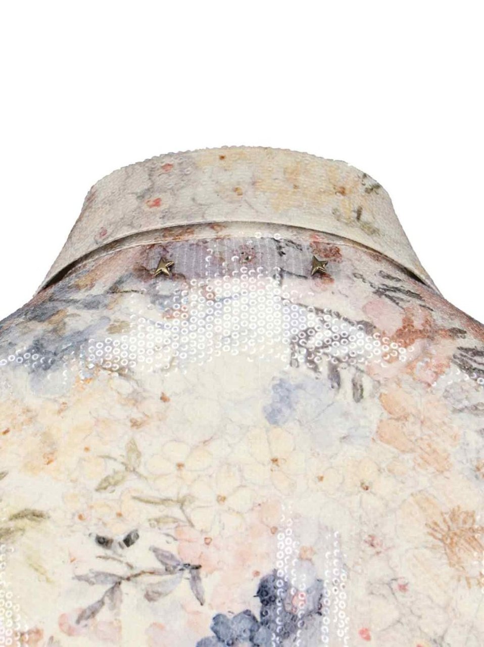 Golden Goose Floral Pleated Shirt – Multicolor Neutraal