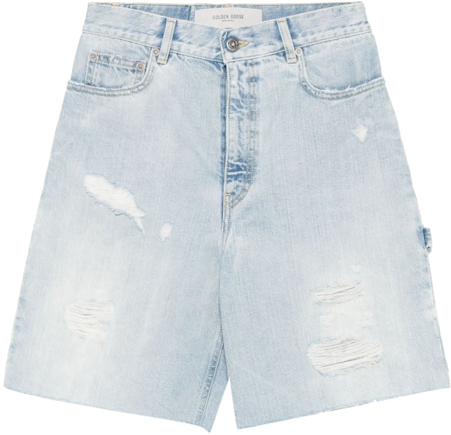 Golden Goose Shorts Cloud Blue Blauw