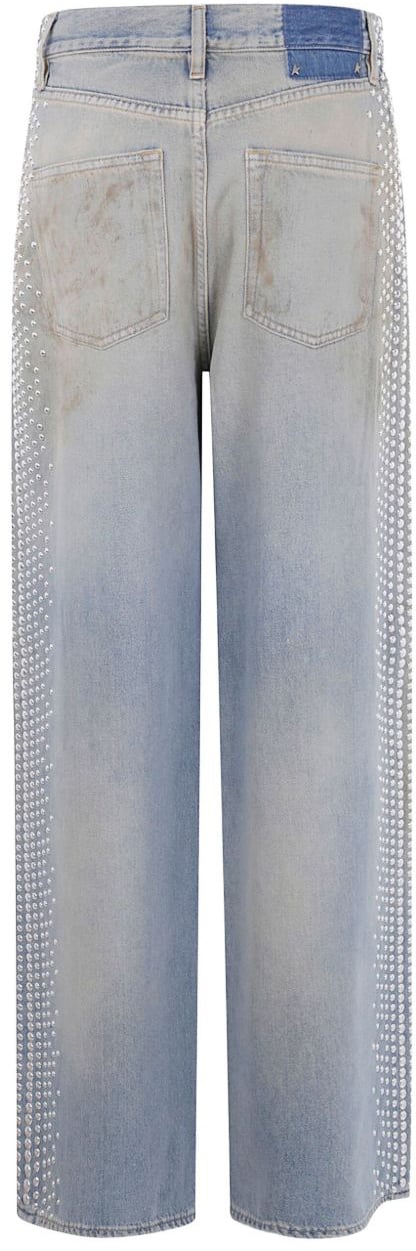 Golden Goose Jeans Clear Blue Blauw