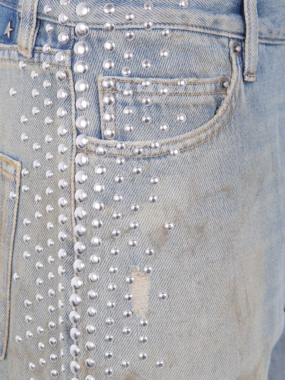 Golden Goose Jeans Clear Blue Blauw
