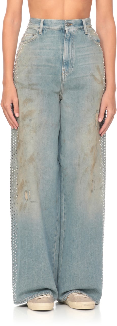 Golden Goose Jeans Light Blue Blauw