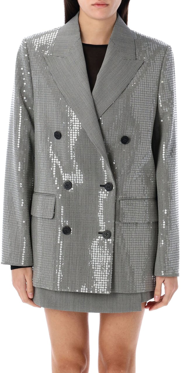 Golden Goose Double-breasted boyfriend jacket Zwart