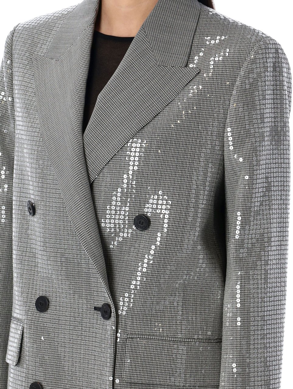 Golden Goose Double-breasted boyfriend jacket Zwart