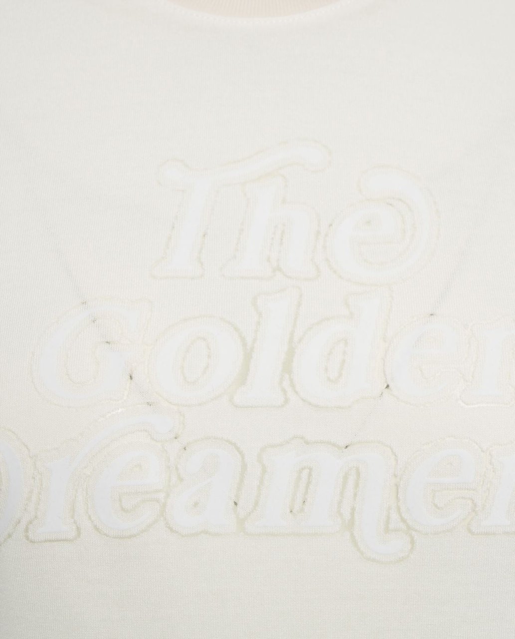 Golden Goose T-shirt with logo embroidery Wit