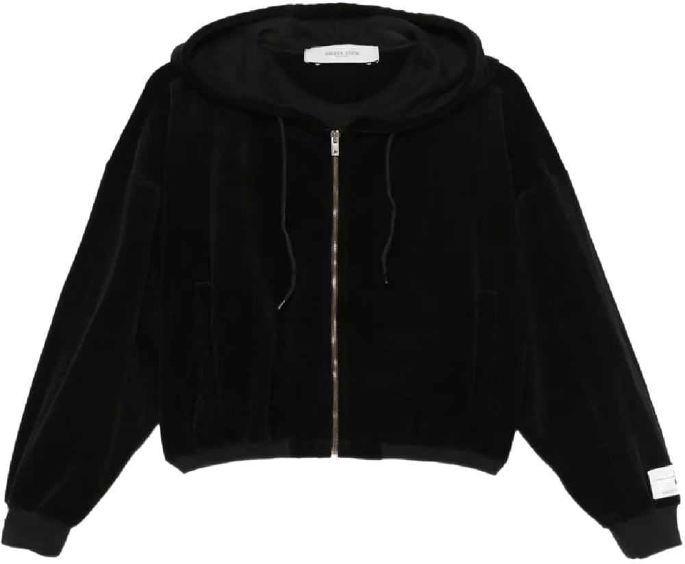 Golden Goose Journey Ws Zipup Hoodie Bomber Zwart