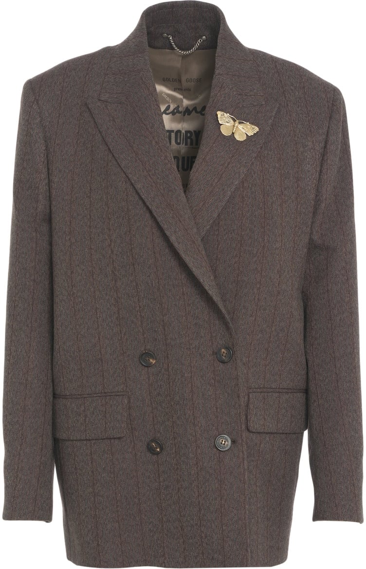 Golden Goose Pinstripe blazer Bruin