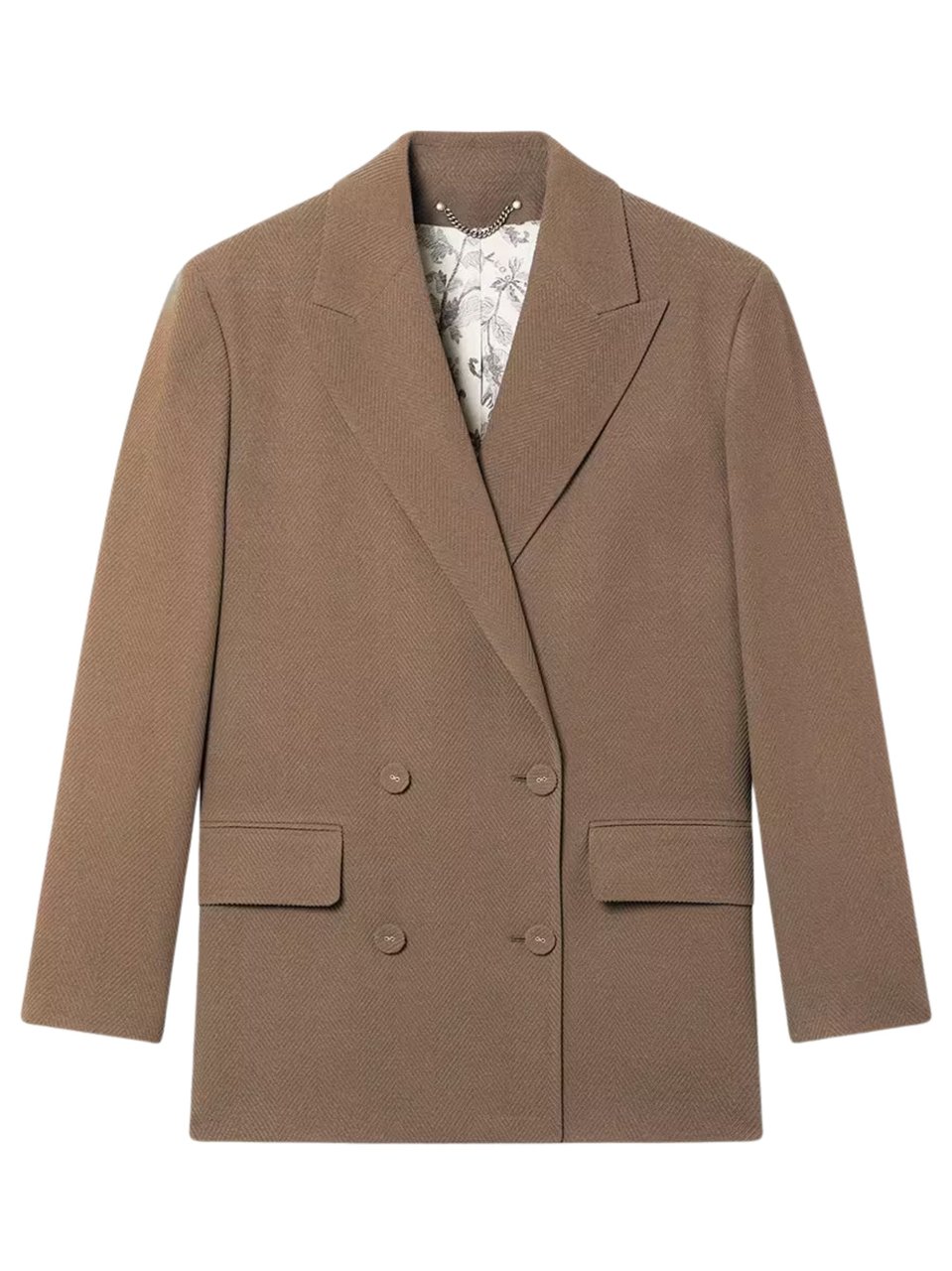 Golden Goose Oversized Double-Breasted Blazer Grijs