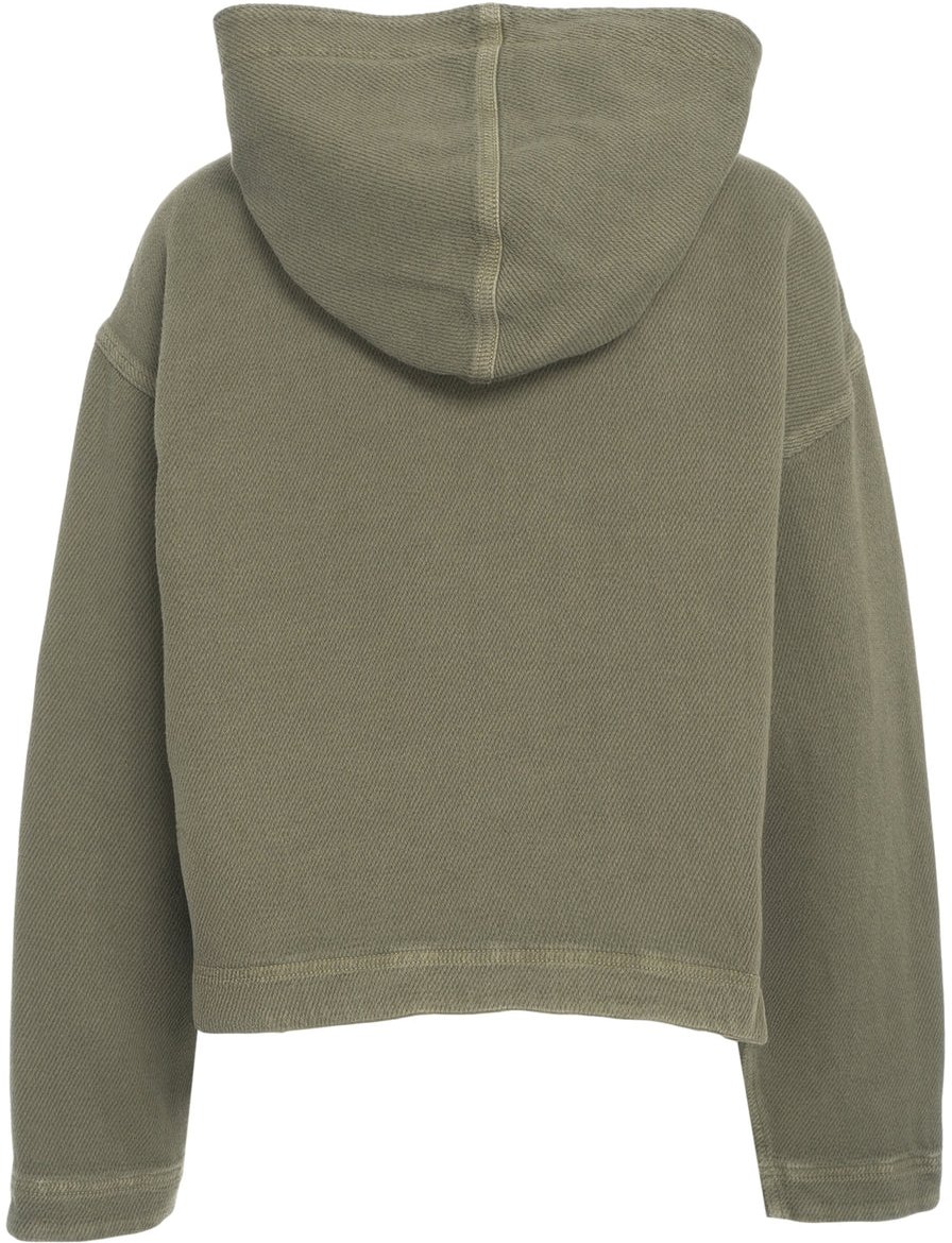 Golden Goose Hoodie with lace-up details Groen