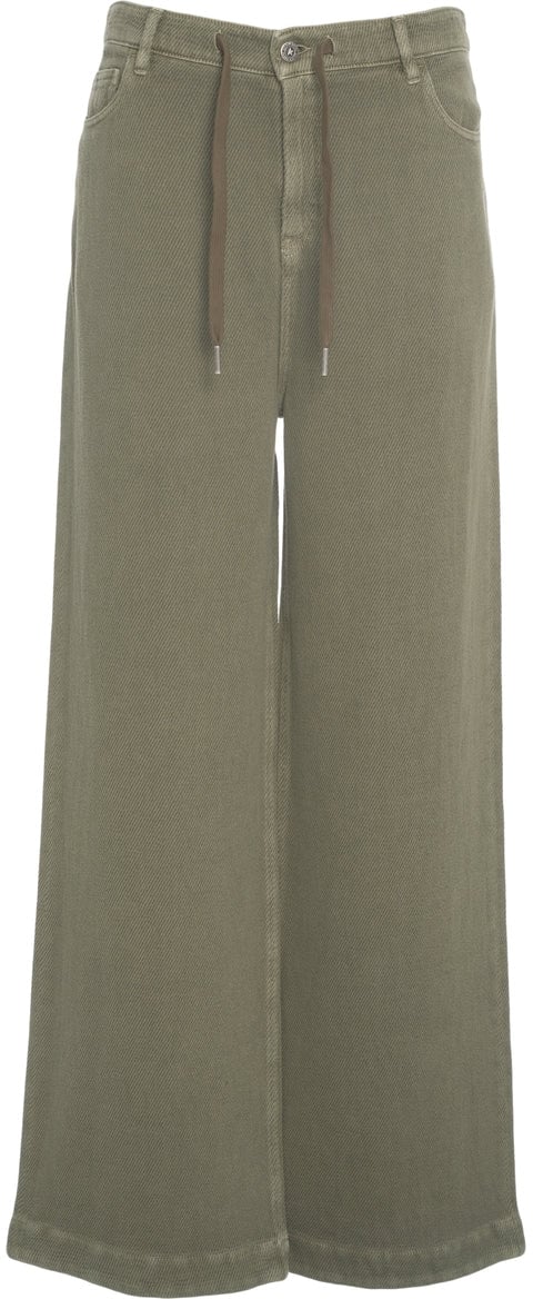 Golden Goose Wide leg pants Groen