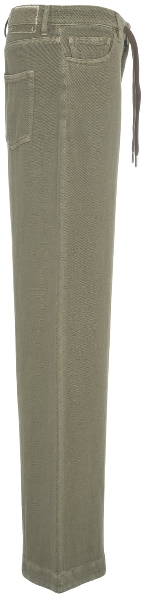 Golden Goose Pantaloni wide leg Groen